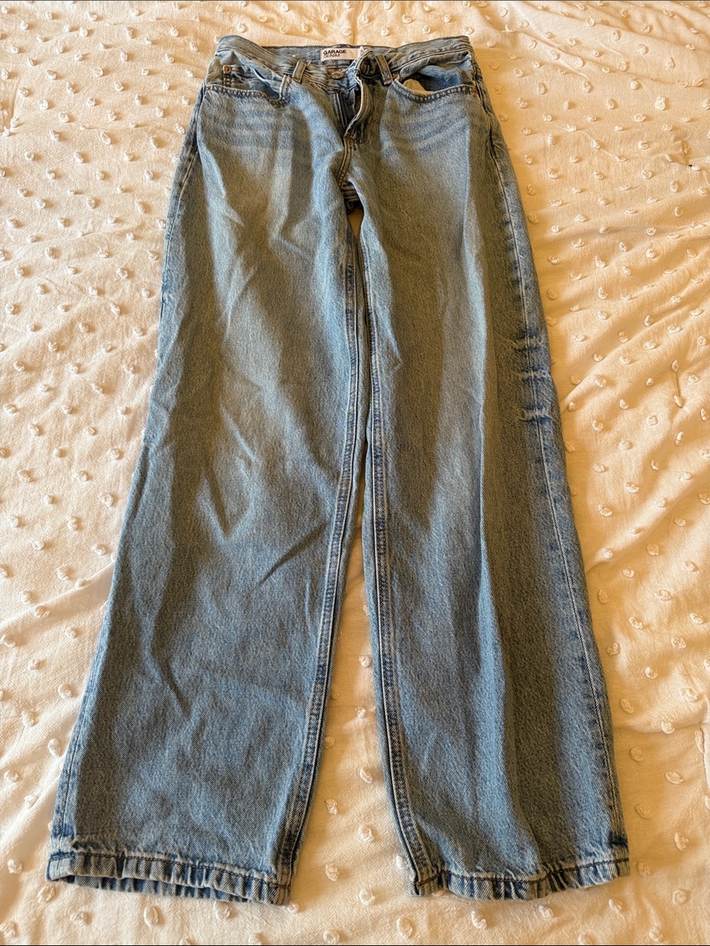 Garage- Light Blue Women’s  Low Rise Baggy Jeans